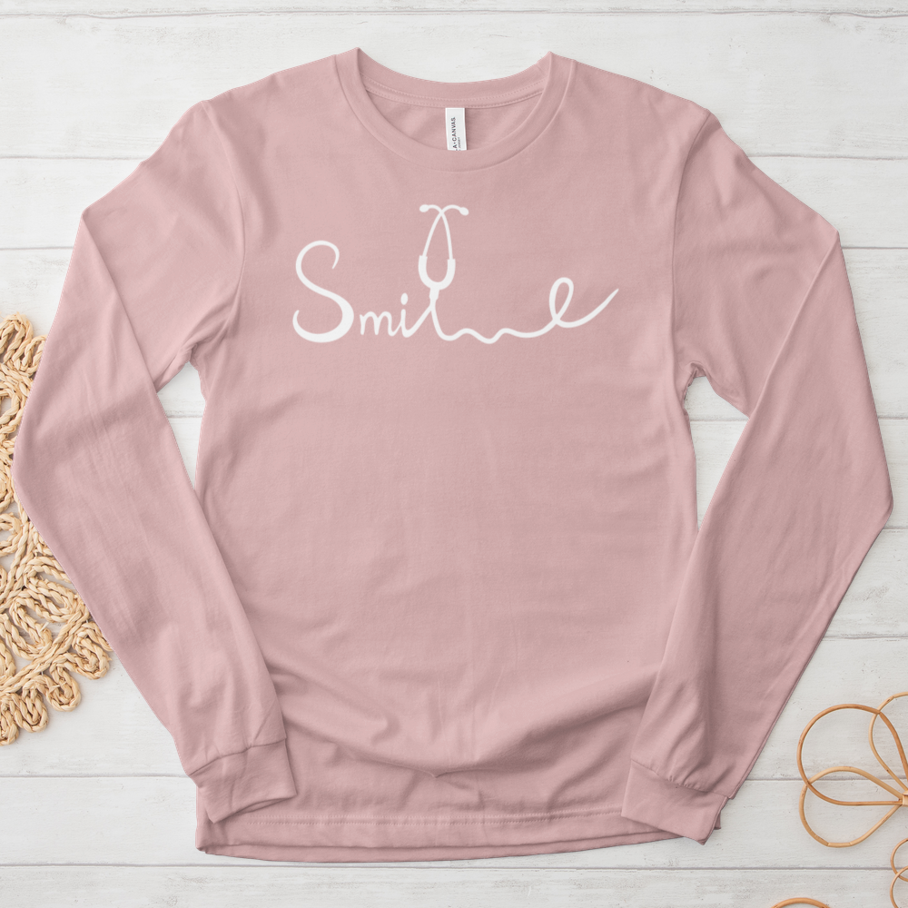 ''Smile Stethoscope'' Long Sleeve T-Shirt