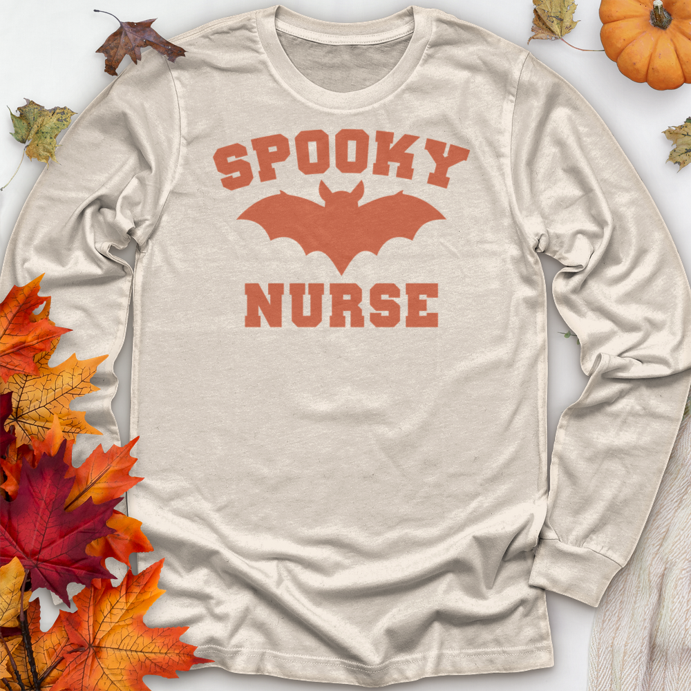 ''Spooky Halloween Nurse'' Long Sleeve T-Shirt