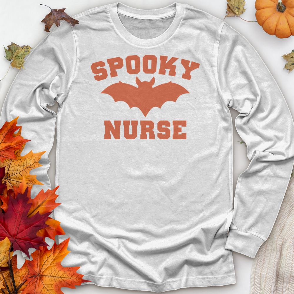 ''Spooky Halloween Nurse'' Long Sleeve T-Shirt