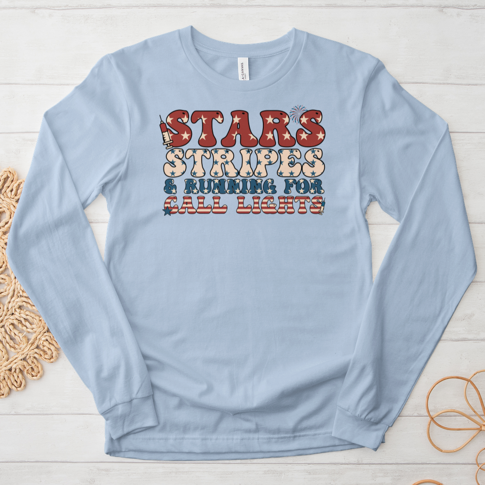 ''Stars Stripes'' Long Sleeve T-Shirt