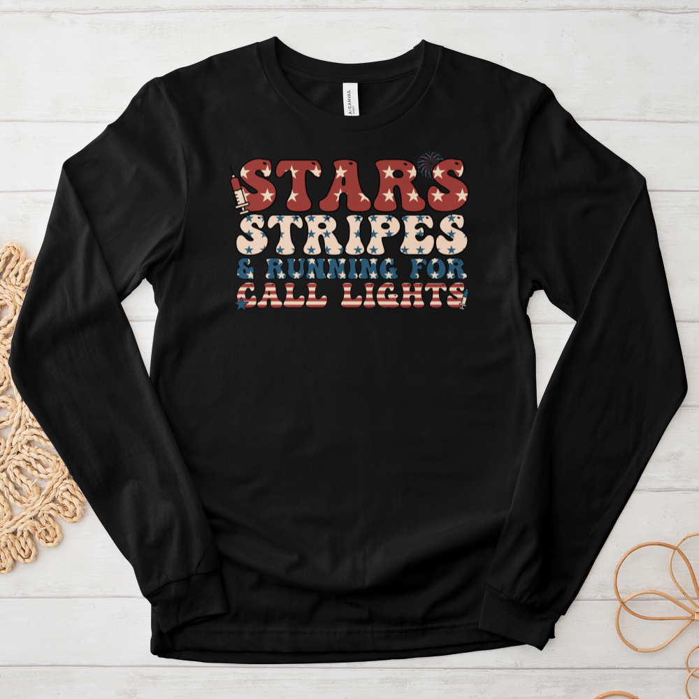 ''Stars Stripes'' Long Sleeve T-Shirt