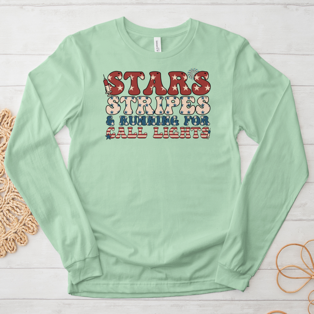 ''Stars Stripes'' Long Sleeve T-Shirt