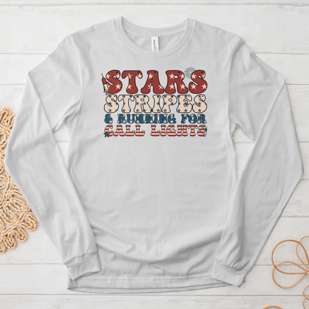 ''Stars Stripes'' Long Sleeve T-Shirt