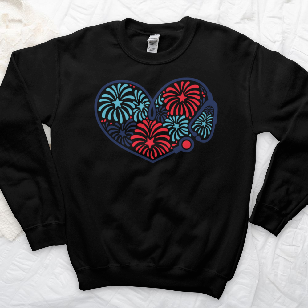 ''Stethoscope Fireworks'' Sweatshirt