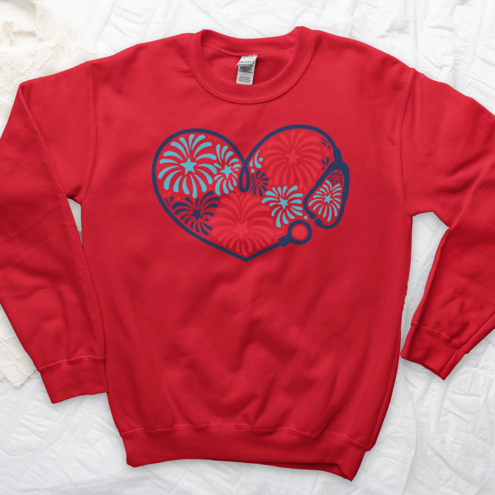 ''Stethoscope Fireworks'' Sweatshirt