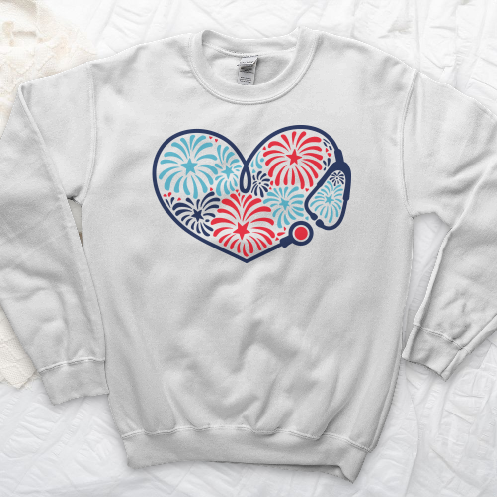 ''Stethoscope Fireworks'' Sweatshirt