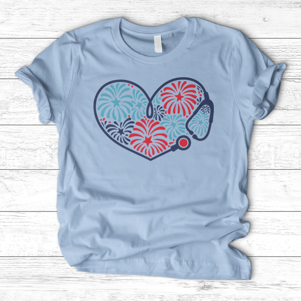 ''Stethoscope Fireworks'' T-Shirt