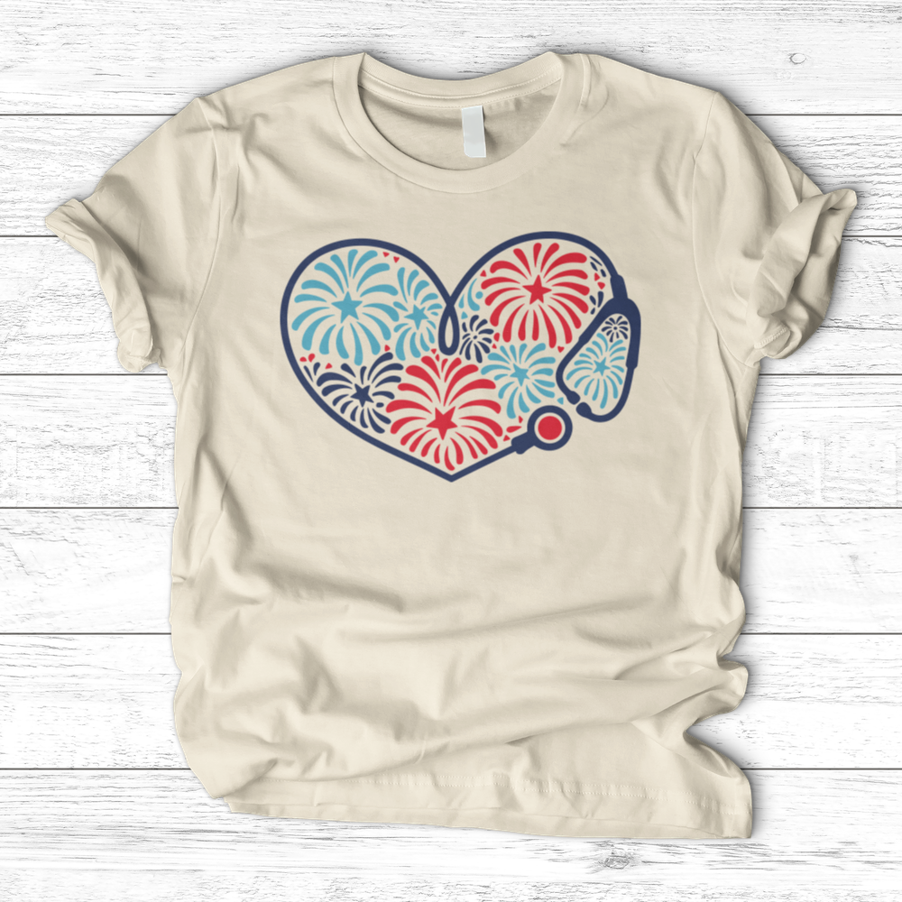 ''Stethoscope Fireworks'' T-Shirt