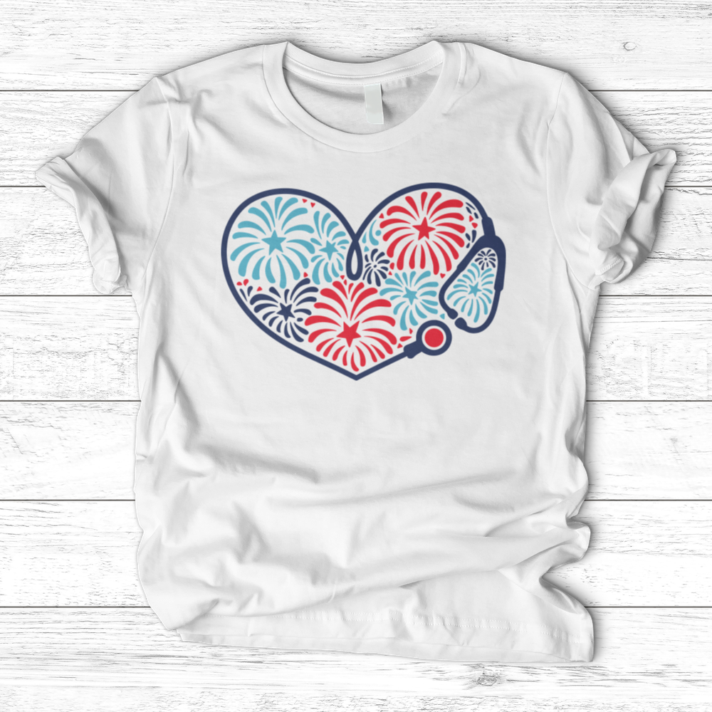 ''Stethoscope Fireworks'' T-Shirt