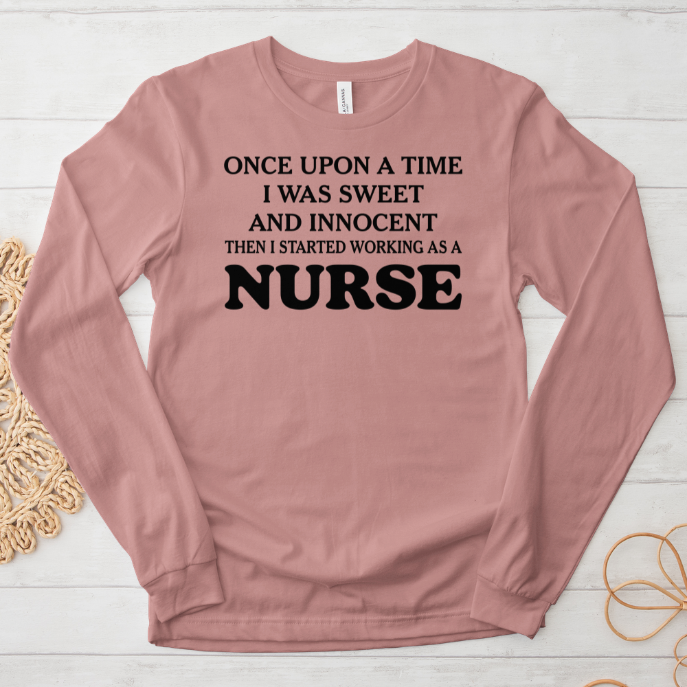 ''Sweet Innocent Nurse'' Long Sleeve T-Shirt