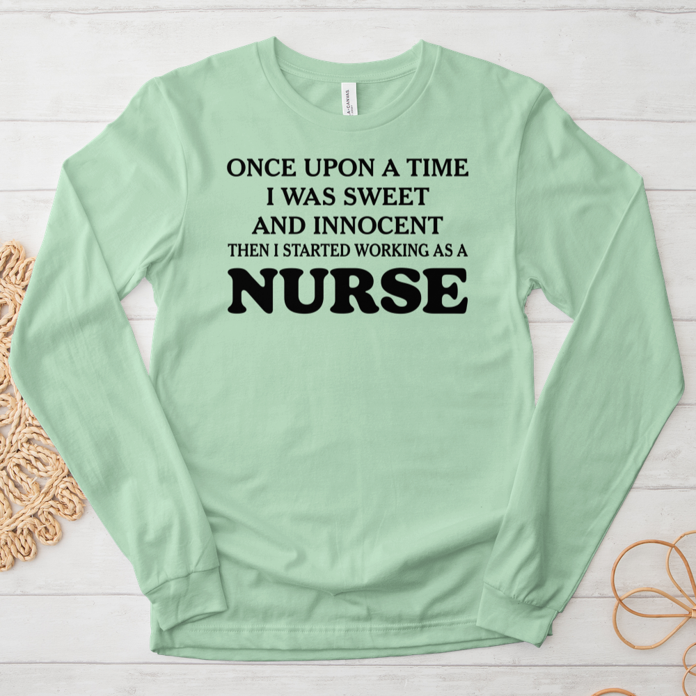 ''Sweet Innocent Nurse'' Long Sleeve T-Shirt