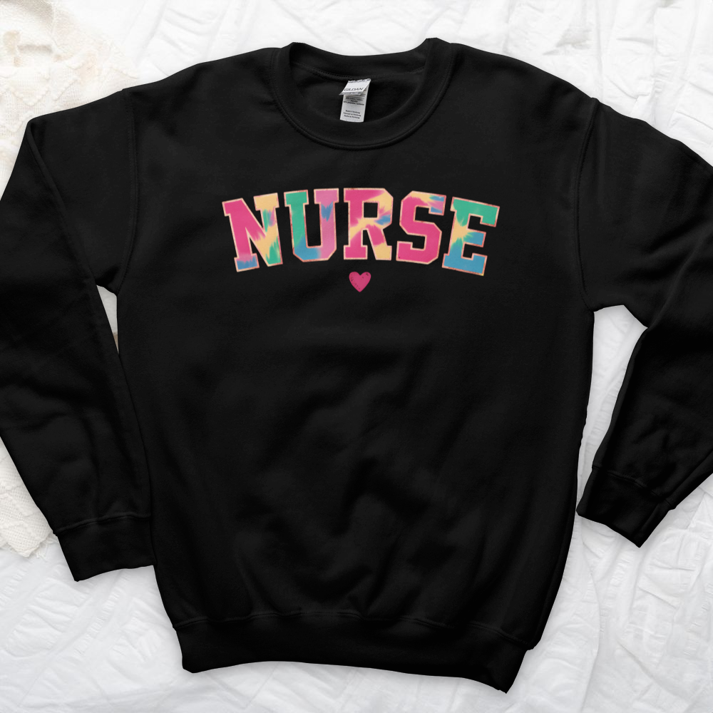 ''Tie Dye Nurse'' Sweatshirt