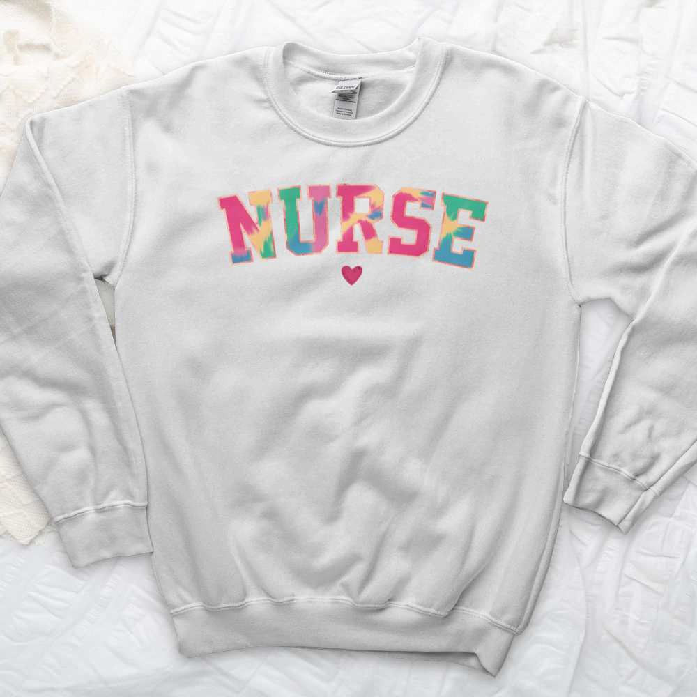 ''Tie Dye Nurse'' Sweatshirt